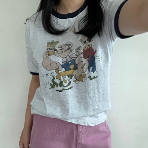 Popeye Ringer Tee