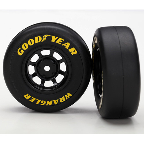 AX7378 Tires and wheels assembled glued (8-spoke wheels black 1.9 Goodyear Wrangler tires) (2)