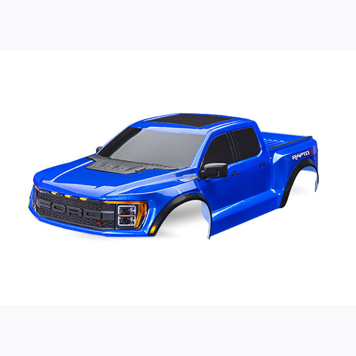 AX10112-BLUE Body, Ford Raptor R, complete (blue)