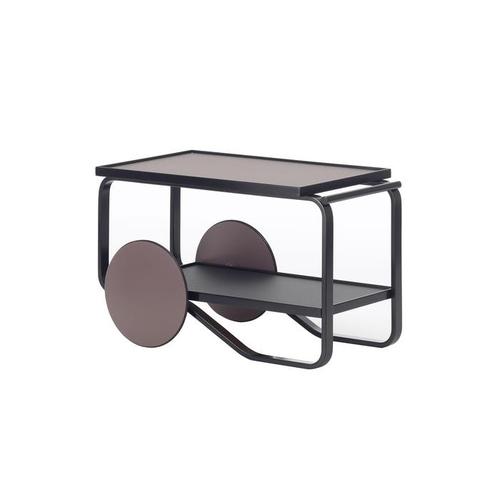 아르텍 Artek 901 Tea Trolley Black Birch Base