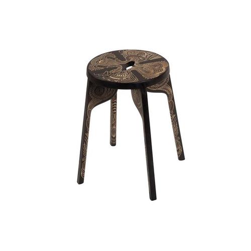 Zanat Tattoo Stool with 4 legs