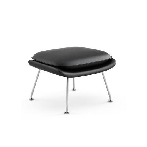 놀인터네셔널 Knoll international Womb Chair Relax Leather Ottoman Frame Chrome