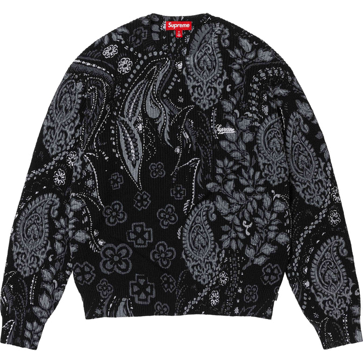 [해외] 슈프림 프린티드 페이즐리 스웨터 Supreme Printed Paisley Sweater 24SS
