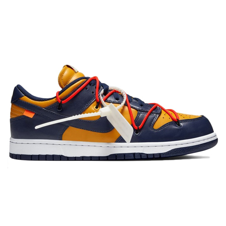 [해외] 나이키 오프화이트 덩크 로우 미드나이트 네이비 225-250 Nike Off-White Dunk Low Midnight Navy CT0856-700​​​​​​​