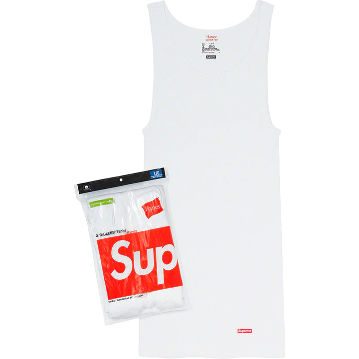 [해외] 슈프림 헤인즈 탱크 탑 Supreme Hanes Tank Tops 23SS