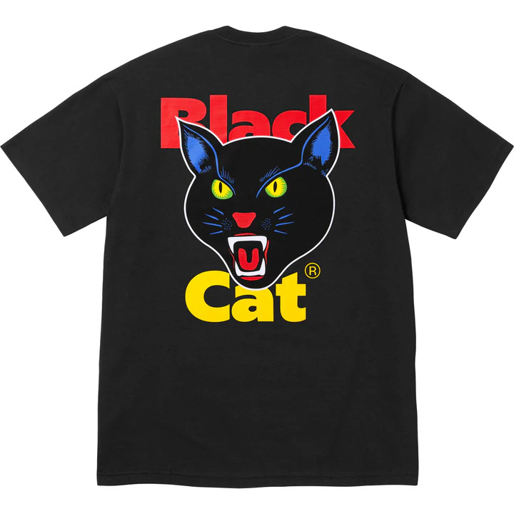 [해외] 슈프림 블랙 캣 티 Supreme Black Cat Tee 24SS