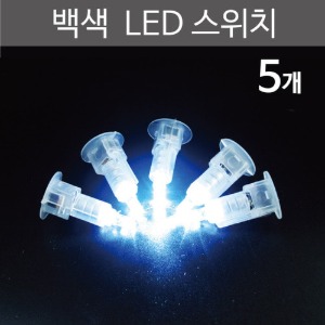 백색 점멸 LED스위치 (5개)