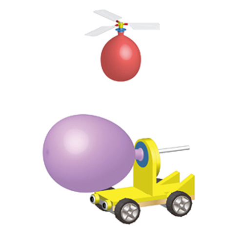 2in1 풍선자동차와 풍선헬리콥터(1인용/5인용)