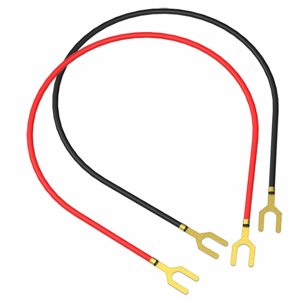 U자형 단자 전선 세트(검정 전선+빨간 전선)