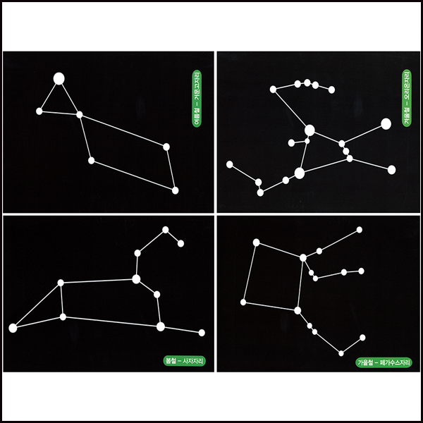 계절 별자리모양 (4종 1조)