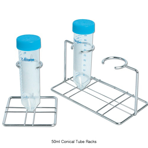 SciLab-brand® 50ml Conical Tube Racks, Epoxy Coated Steel, 1-/2- Well50ml 원심관 랙, 50ml Tubes용