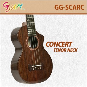 [당일배송] 꿈 GG-SCARC / Ggum GGSCARC / 꿈 올솔리드 로즈우드 컷어웨이 테너넥 콘서트 우쿨렐레/우크렐레 / 국내생산