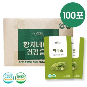 황지네이처 국내산 여주즙 저온추출 100ml 100개