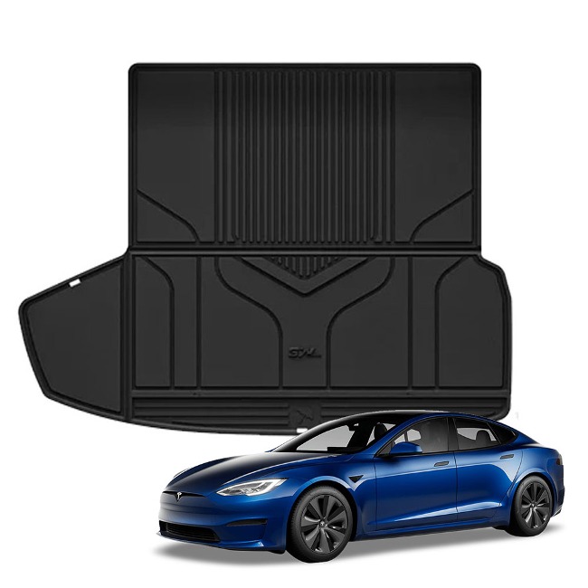 테슬라 모델S TPE 트렁크 매트 3W에코라이너 3D 카매트 (2023.06~)