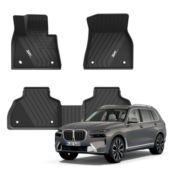 BMW 뉴 X7 (G07 / 7인승 전용상품) TPE 매트 3W에코라이너 3D 카매트 1+2열 (2019.06~)