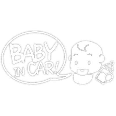 자동차스티커 BABY_IN_CAR 아기가 타고있어요 (23.5cmX11cm)