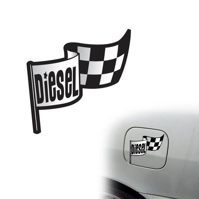 자동차 주유구 데칼스티커 DIESEL 디젤 (10.5cmX10.5cm)