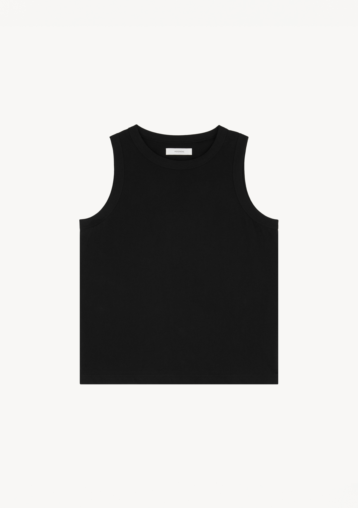 Soft Round Sleeveless in Black
