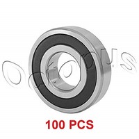 [해외] 100 Pcs Premium 6203 2RS ABEC3 Rubber Sealed Deep Groove Ball Bearing 17x40x12mm