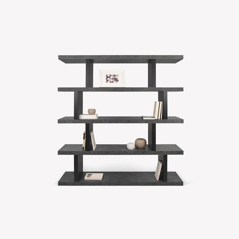 Step Bookcase Concrete