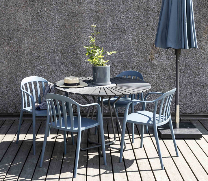 Gray garden chairs top