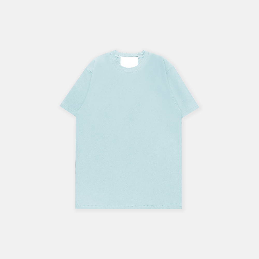 반팔 티셔츠 민트 색상 이미지-S1L3