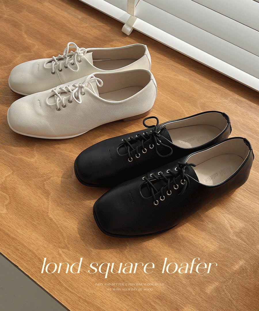 Lond square loafer - 2color