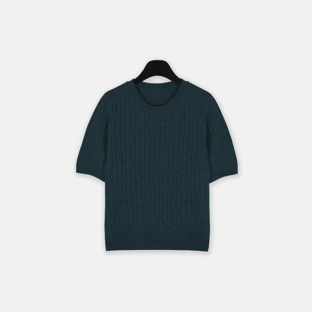 반팔 티셔츠 딥블루 색상 이미지-S1L6