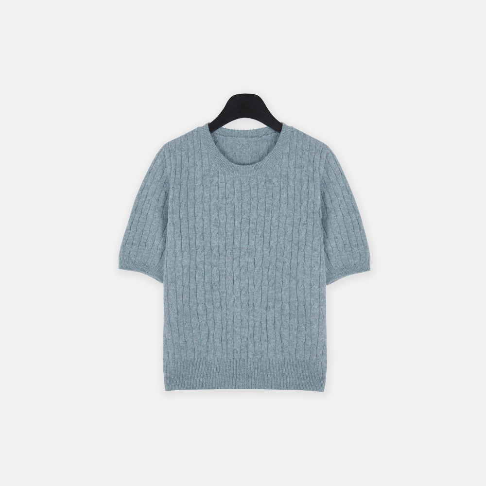 반팔 티셔츠 라벤더 색상 이미지-S1L4