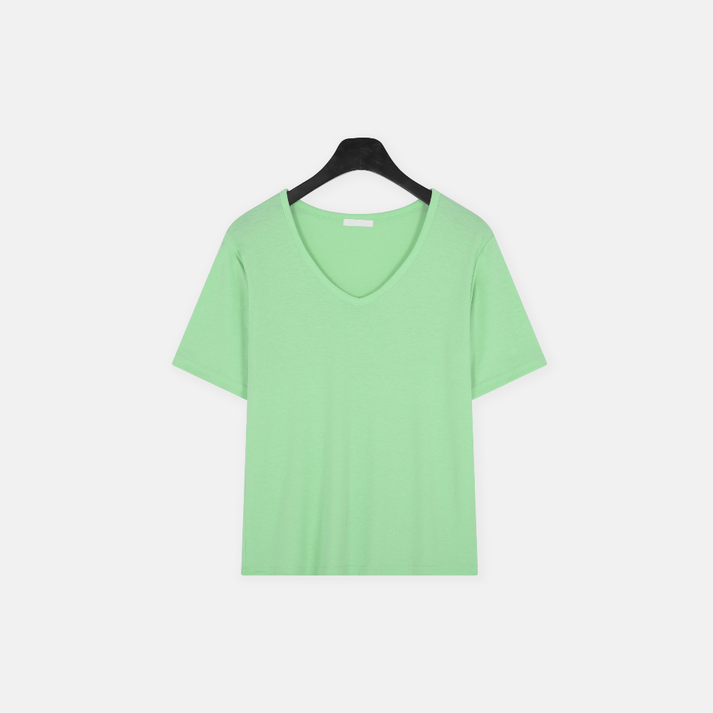 반팔 티셔츠 민트 색상 이미지-S1L41