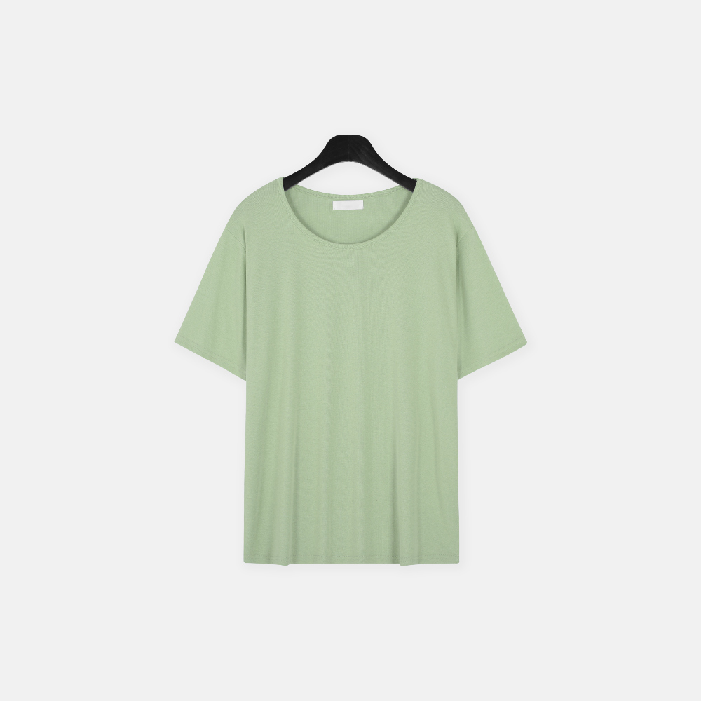 반팔 티셔츠 민트 색상 이미지-S1L70