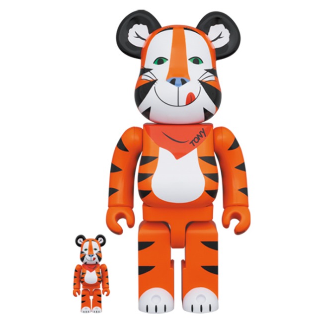 [BE@RBRICK]베어브릭 400% + 100% 켈로그 토니 더 타이거 빈티지 버전