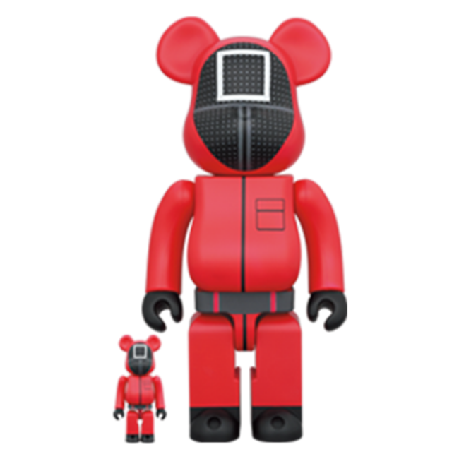 [BE@RBRICK]베어브릭 400% + 100% 오징어 게임 가드 □