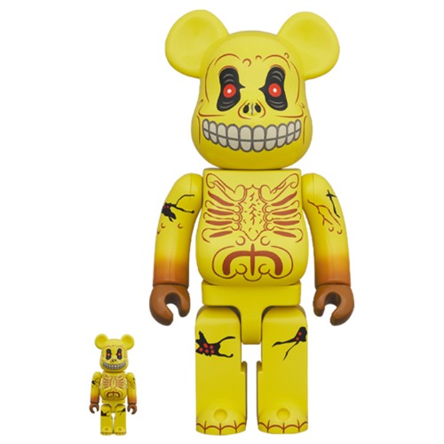 [BE@RBRICK]베어브릭 400% + 100% 스컬 페이스