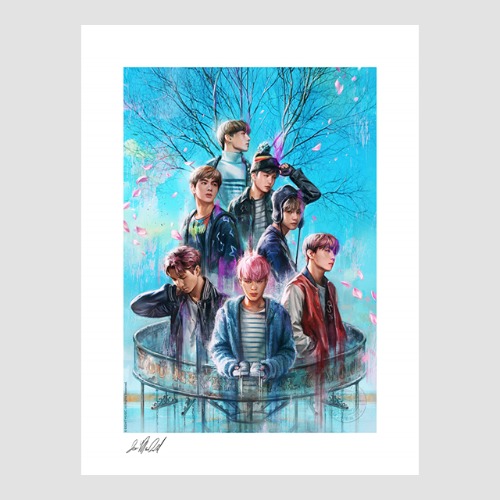 [SIDESHOW]12X16인치 방탄소년단 봄날 아트 프린트 501552US