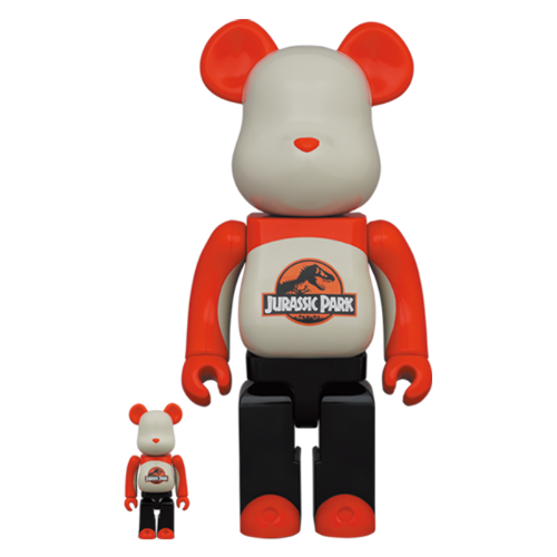 [BE@RBRICK]베어브릭 400% + 100%  쥬라기 공원