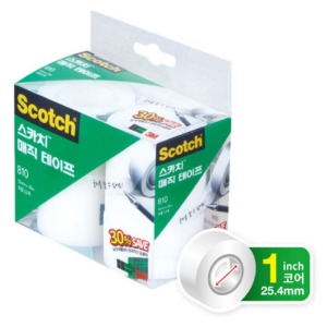 3M 스카치 매직테이프 810R-12 (12x18) 브리스타 OR 세이빙팩