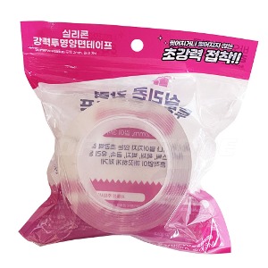 투명 초강력 실리콘 양면 테이프 2mm x 5cm 3M 접착 방수 논스립 욕실 겔 나노 폼 틈새 다용도 공 만들기