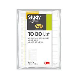 3M 포스트잇 스터디메이트 TO DO List 657 스케줄 노트 메모지 시간표 스터디 스케줄러