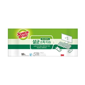 3M 스카치브라이트 살균 소독티슈 50매