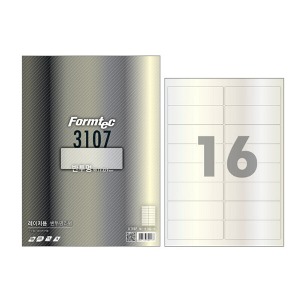 폼텍 LC-3107 레이저 반투명 라벨 16칸 10매 99.1x33.9 mm A4