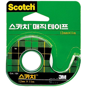 3M 스카치 매직 테이프 104(12mmX11m) 필기가능