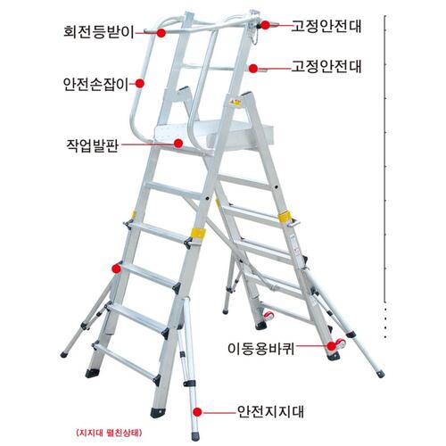 국산 부성 안전 작업발판 사다리