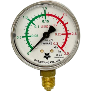 위카 산업용 가스 조절기용 압력계