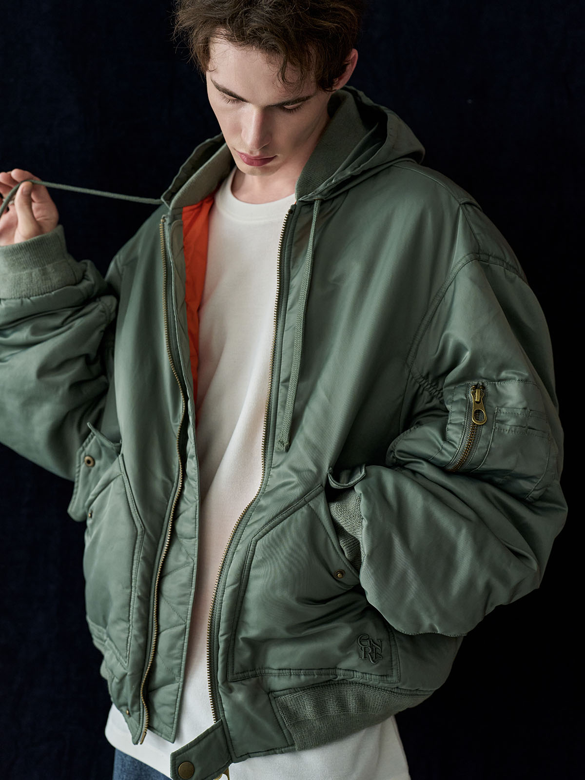 パロディMA-1 GENERAL IDEA] UNISEX オーバーサイズMA-1フライトジャケット
