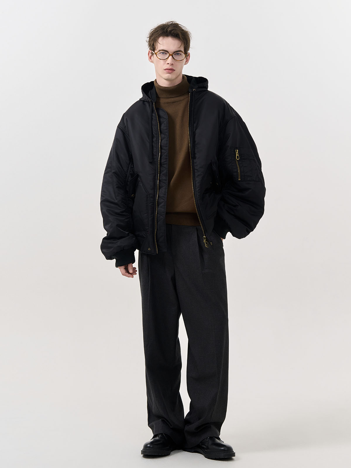 GENERAL IDEA] UNISEX オーバーサイズMA-1フライトジャケット
