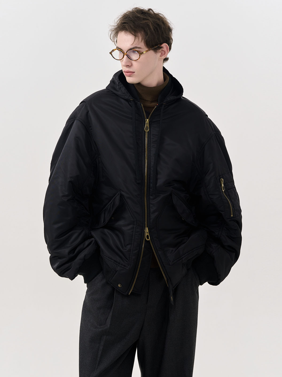 GENERAL IDEA] UNISEX オーバーサイズMA-1フライトジャケット
