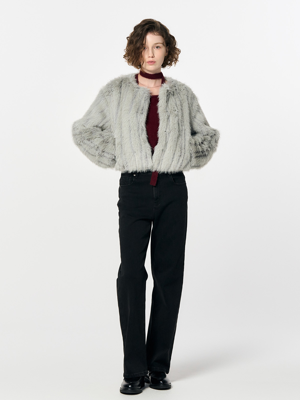 GENERAL IDEA ファーコート ベージュ Sサイズ もふもふ暖かい♡ ファーコート ジャケット ふわふわ | generalstore