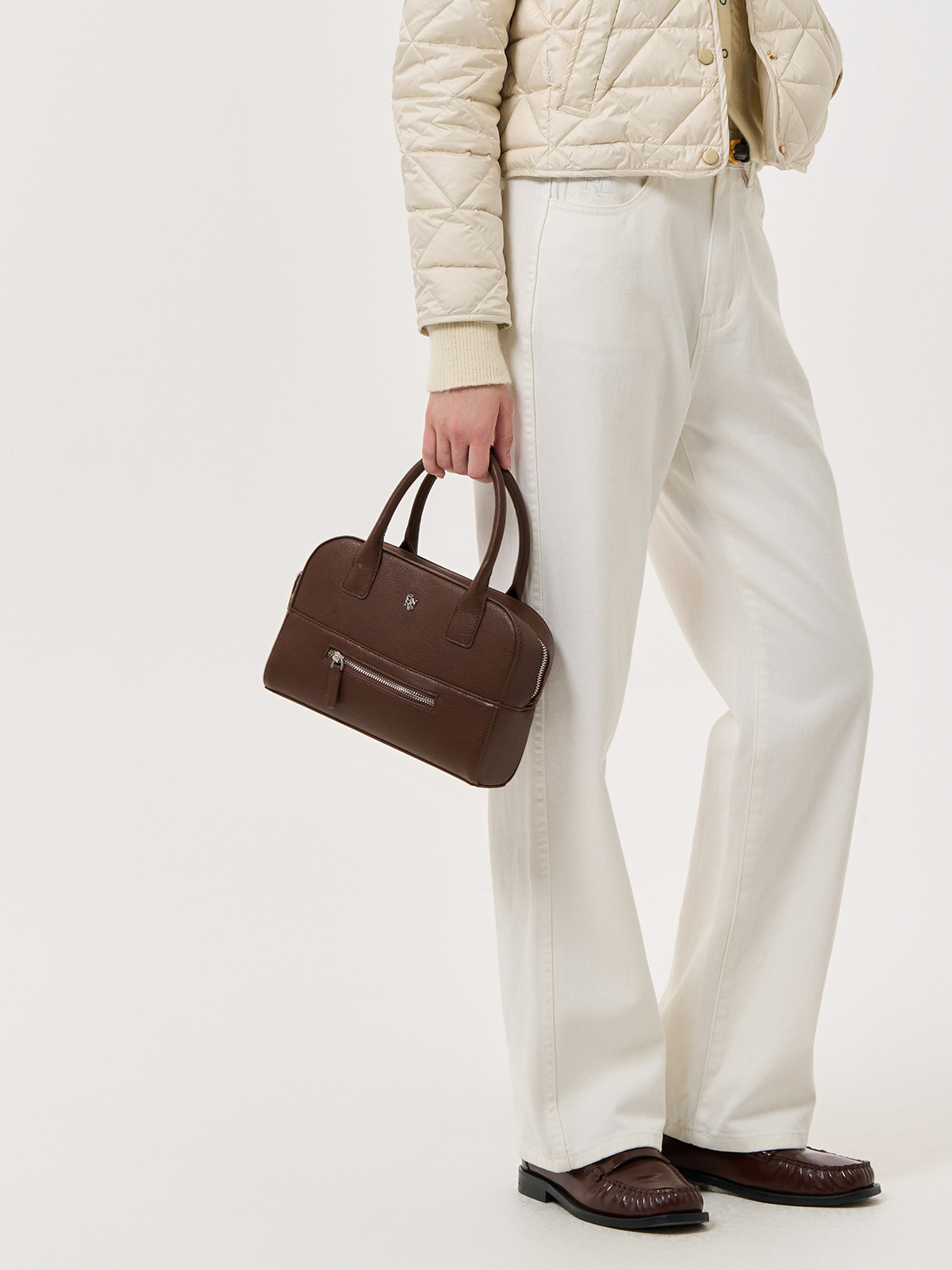GENERAL IDEA] WOMAN GNRL スクエア2wayトートバッグ [BROWN]