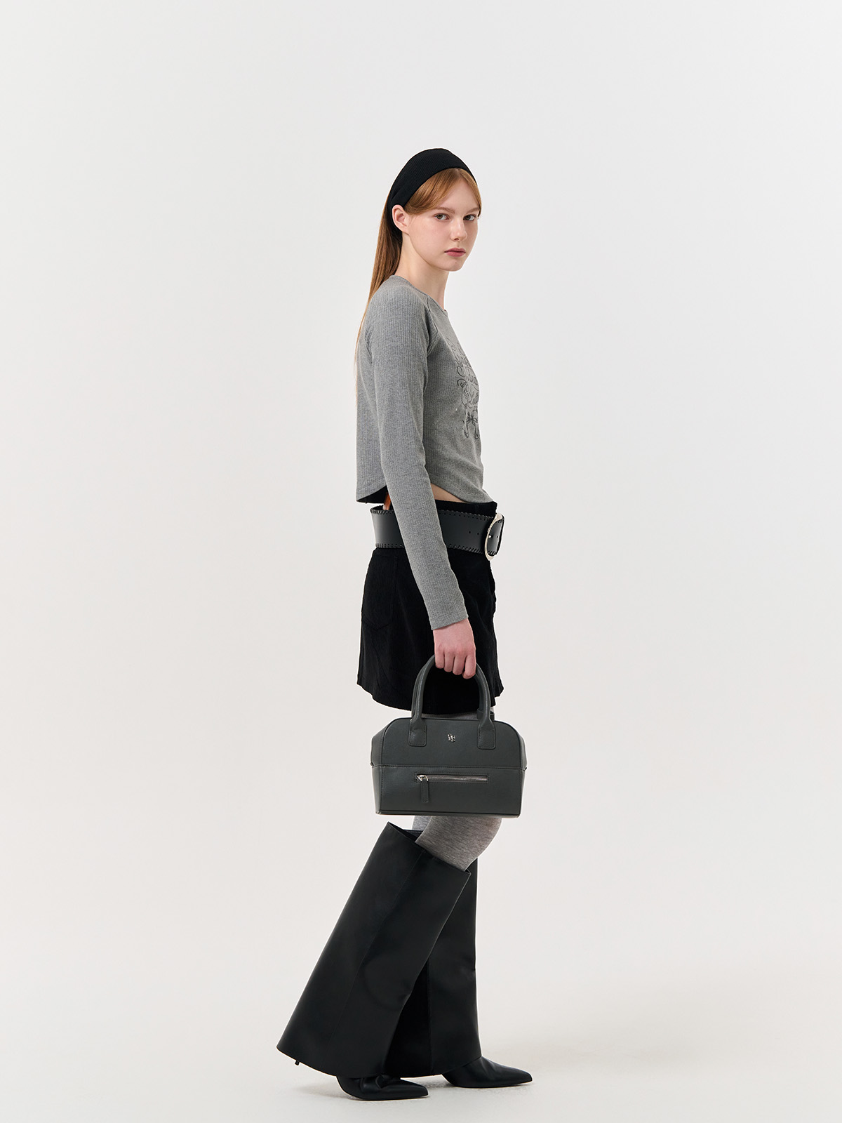 GENERAL IDEA] WOMAN GNRL スクエア2wayトートバッグ [GREY]